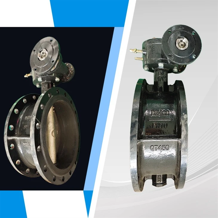 DN400 PN10 Ductile Iron Worm Gear Butterfly Valve