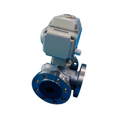 T/L Port Motorlu Üç Yollu Küresel Vana